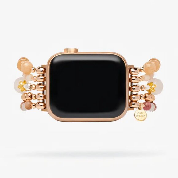 Cape Diablo Burgundy Rose Stretch Apple Watch Strap - Picture 4 of 4